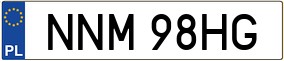 Trailer License Plate